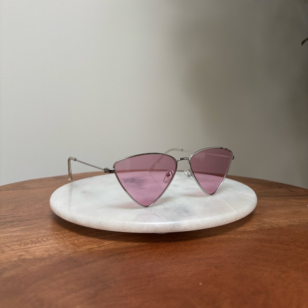 Pink Triangle Cat-Eye Sunglasses